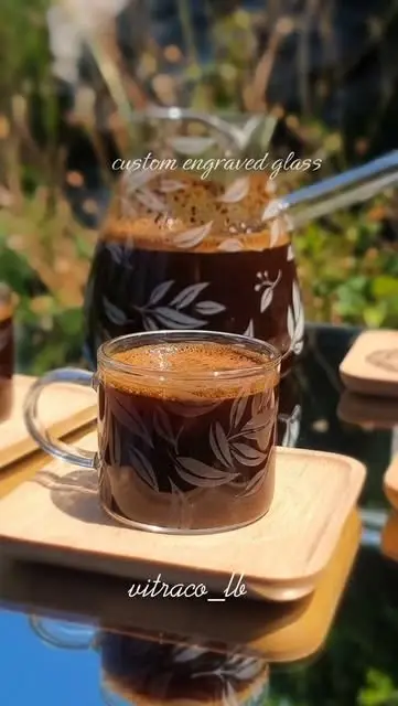 Custom engraved coffee set