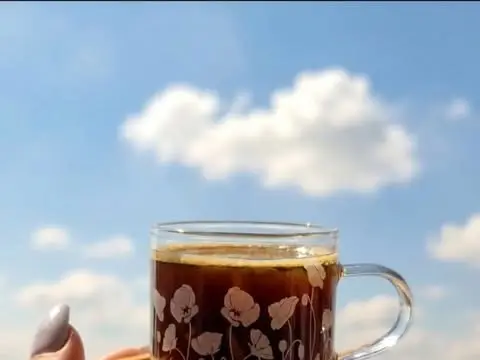 Hand-sandblasted coffee cup