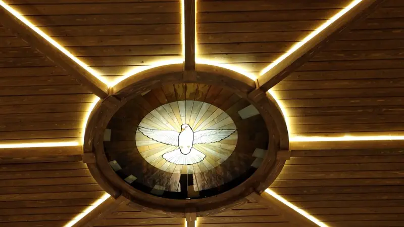 St. Charbel Church, Sfeila — the finished dove (video)